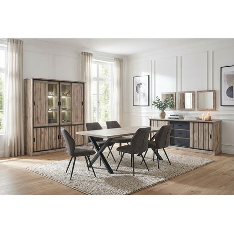 Salle à manger complète contemporaine chêne canada Emilia 2