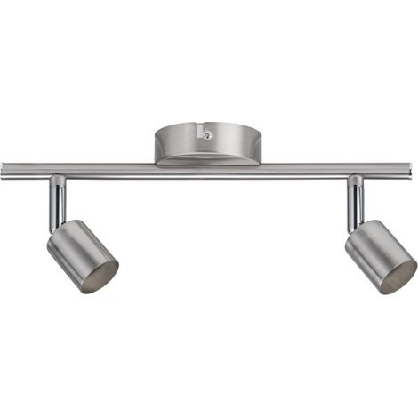 Plafonnier spot Carolina max. 2x10W GU10 nickel mat 230 V métal - Paulmann (1/4)