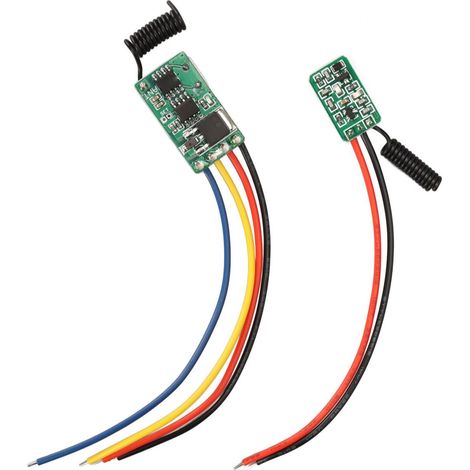Module Emetteur RF 433 MHz - Module Recepteur Superheterodyne 433 MHz - Pour Commande Sans Fil Murale Porte Plancher - Lot de 1 Emetteur + 1 Recepteur