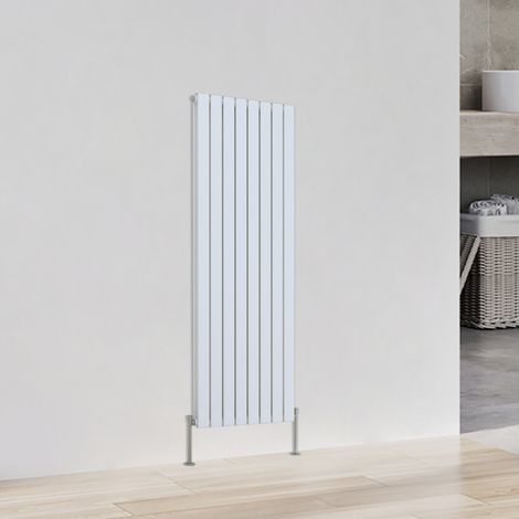 Flat Panel Radiator Vertical Tall Upright Central Heating White Double 1600x544mm