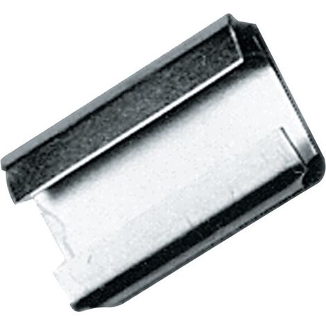 Guaina sigillante L19xL27mm per nastro d'acciaio da imballaggio da 19mm, galv (Per 3000)
