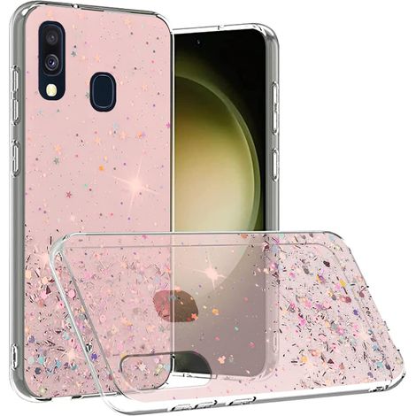 Samsung Galaxy A40 Hülle, Glitzernd, Pink (1/5)