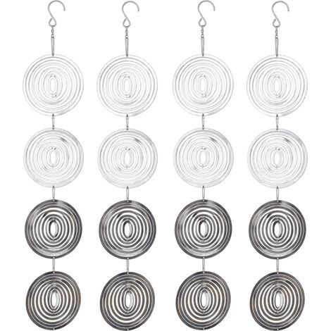 4 Pack Outdoor Bird Repellents, Sturdy Reflective Wind Sculptures, 360° Rotation, 3D Bird Repellent Device for (1/5)