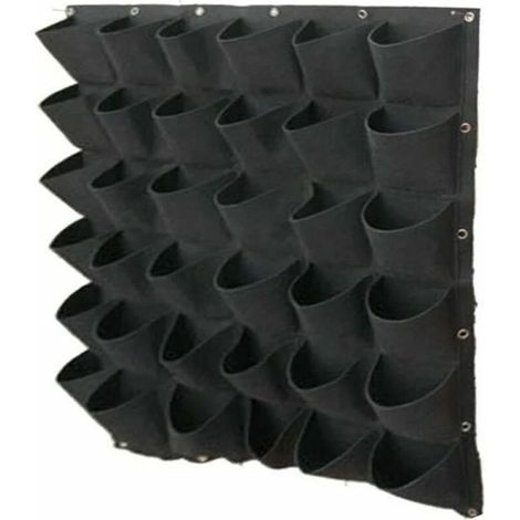 Bag for plant wall-mounted 36 pockets Felt resistant and eco-friendly Resistance to the corrosion For tomates, weeds and flowers (1/4)
