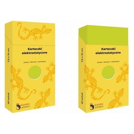 Elektrostatische Notizzettel, 50 Stück, grün