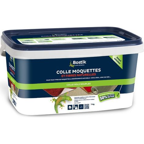 Bostik – Colle multi-usage acrylique pour moquette et fibres naturelles – Collage puissant et ultra résistant – Application rouleau ou spatule