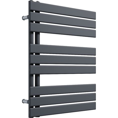 SONNI Handtuchwärmer heizkörper Handtuchtrockner Panel Vertikale Badheizkörper Seitenanschluss Handtuchhalter Anthrazit 76x60cm