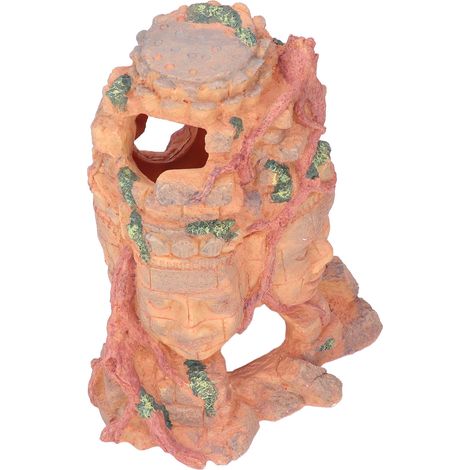 Abri pour Reptiles en Résine Décoratif, Ornement Bouddha Multifonction pour Aquarium et Fontaine (1/5)