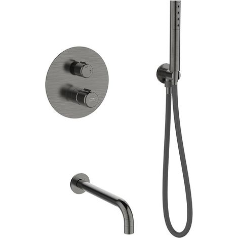 Mitigeur de baignoire encastré Pretto, Couleur: Graphite (1/3)