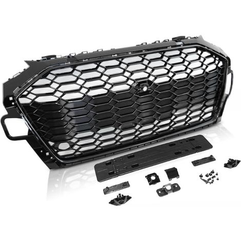 Grille Calandre avant ABS Audi A4 B9 de 2020 a 2023 Noir brillant Look Sport PDC-38893546 (1/5)