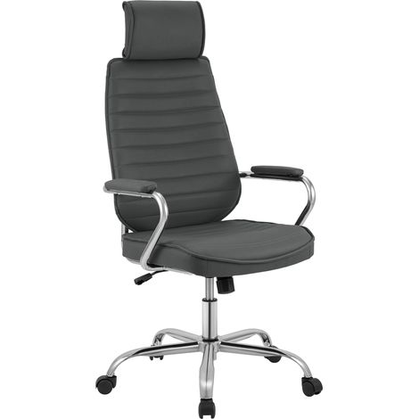 Bürostuhl Rako Kunstleder grau (1/5)