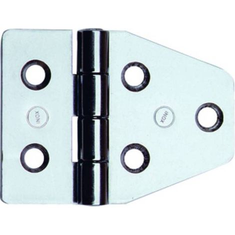 12 x CERNIERA PERNO FISSO 852IN INOX NAUTICA 55X40 MM