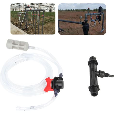 Düngemittelinjektor [Kunststoff-Wasserschlauch 1/2"] Hochleistungs-Fertigationssystem für Gemüsegärten und Gewächshäuser (1/5)