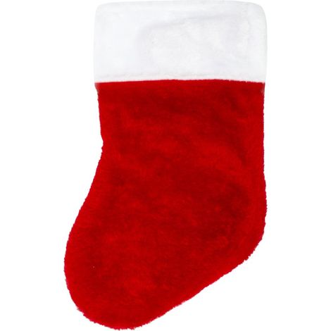 CALZA REGALO DI NATALE IN PELUCHE DA 30 CM