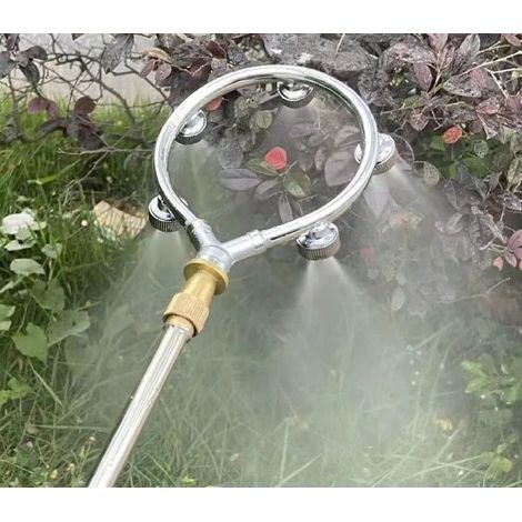 Filiyano-Buse d'arrosage en acier inoxydable, durable et confortable, pour balcon, terrasse, rafraîchissement, arrosage de jardin. (1/5)