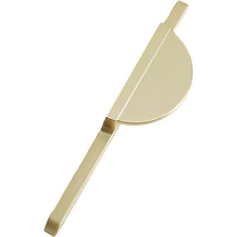 Poignées semi-circulaires pour armoires, portes de meubles, tiroirs de chambre et de cuisine, finition dorée brossée (1/5)