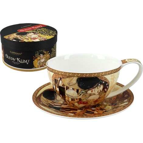 Taza y platillo G. Klimt El beso de Carmani (1/4)
