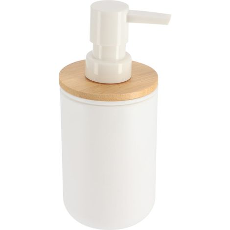 Distributeur à Savon ou lotion Blanc et Bambou 300 ml - TENDANCE (1/3)