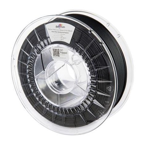 Filamento Spectrum PA6 Low Warp GF30 nylon 1,75 mm negro (1/2)