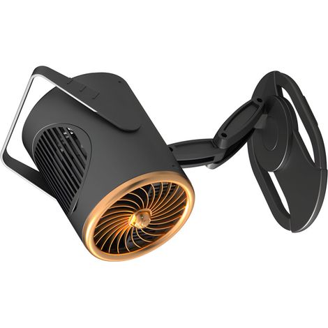Pequeño sistema de aire flexible con 3 niveles de viento y base.