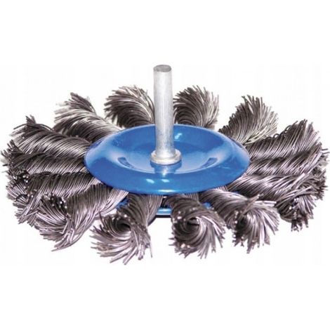Brosse à disque métallique 100 mm, tige 6 mm, d (1/2)