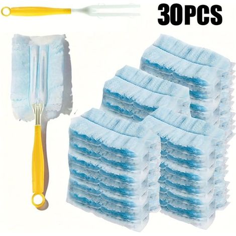 BelleRise - Têtes de plumeau électrostatique jetables (lot de 30), adaptées à un usage domestique et automobile. (1/5)
