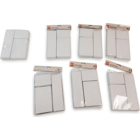 Lot de 7 - LE PLEIN D'IDÉES - 3 boîtes cadeaux carton blanc - 3 tailles assorties - Idéal personnalisation Noël - Voir photos (1/2)