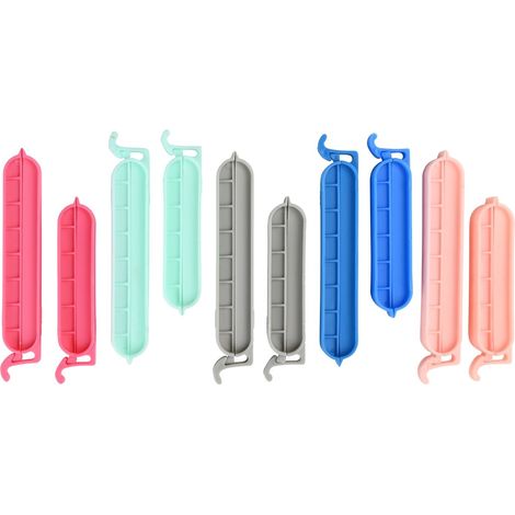 Lot de 10 pinces à sacs, pinces de fermeture hermétiques pour aliments, pinces de cuisine réutilisables (1/3)
