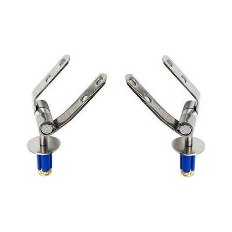 KIT CERNIERE INOX FISSA AD ESPANSIONE MOD. S05