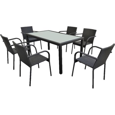 Conjunto de mesa y sillas de jardín 6 plazas Rio Negro