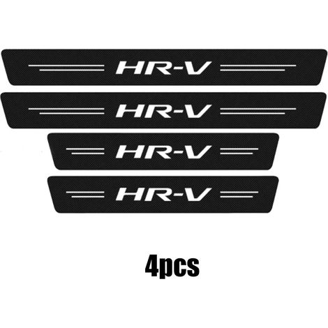 (Noir) Universel pour Honda HRV,lot de 4 protections de seuil de porte en fibre de carbone,anti-rayures et adhésives (1/2)