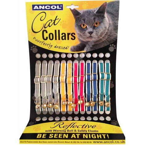 Ancol Cat Collar Reflective x 12 Display Card [DCse 12] - 732451 (1/2)
