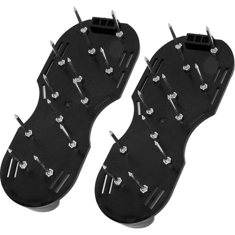 Rasenlüfter für effektive Rasenbelüftung, Gartenschuhe (Spitzenlänge 4,2 cm) – schwarz