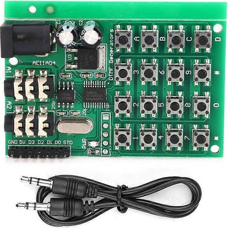 AE11A04 DTMF-Audiogeneratormodul, Sprach-Dual-Encoder-Senderplatine, 5–24 V DC