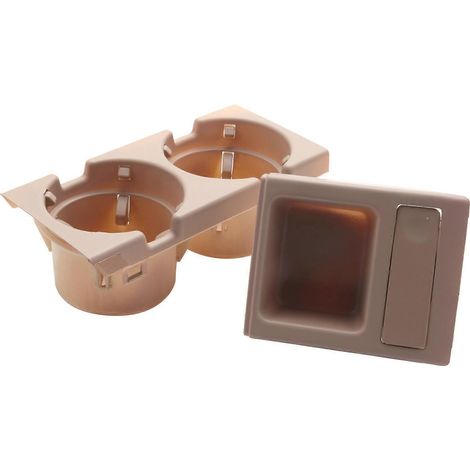 Porte-gobelet, porte-bouteille et vide-poches pour console centrale de voiture BMW Série 3 E46 318i 320i (1998-2006) - Référence : 51168217953 - Beige (1/4)