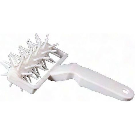 Rouleau à pâte en plastique avec perforateur pour pizza, gâteaux et pain (1/5)