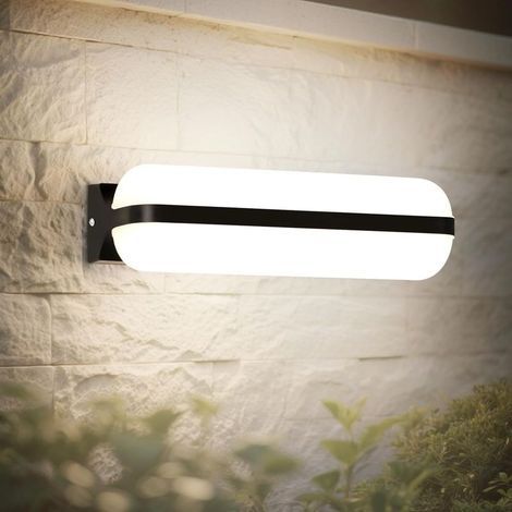 20W LED Applique Murale Intérieure/Exterieur , Éclairage Par le Haut et Par le Bas Luminaire Extérieur, 6000K IP65 Etanche Lampe Exterieur Murale Applicable Balcon Couloir Cave Jardin WC (1/5)