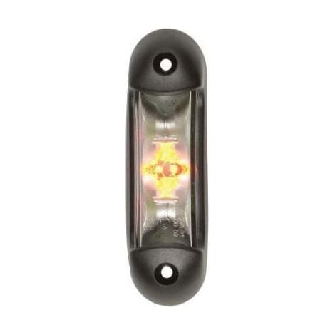 Lámpara de señalización LED, rectangular, 1/2,2 W, 12/24 V, blanca/roja/naranja, 6 LED Kramp LA103167 (1/3)