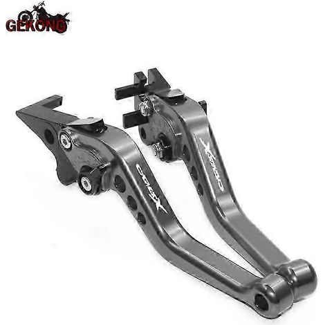 Accessoires pour Yamaha Cygnus X 125 Smax 155 2016-2018 : leviers de frein et d'embrayage courts pour moto (titane) (1/5)