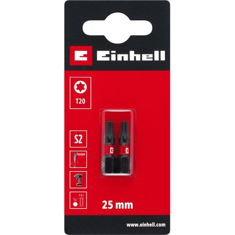 Schraubbit Einhell t20 s2 S2 Stahl Torsionszone 2 Stück (1/2)