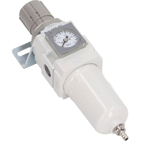 Régulateur de pression avec filtre G1/4, raccord pneumatique pour compresseur, accessoire outillage avec support, réduction de pression, filetage mâle, pièce de rechange. (1/5)