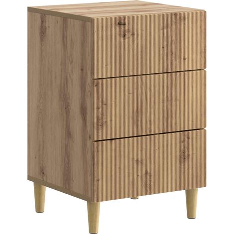 Bedside Cabinet Artisan Oak 43 x 41 x 66.5 cm Engineered Wood vidaXL