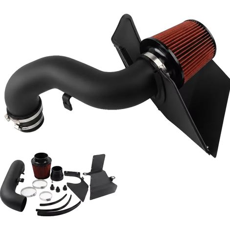 Sistema di aspirazione dell'aria, prestazioni del motore migliorate, compatibile con turbocompressore, colore rosso