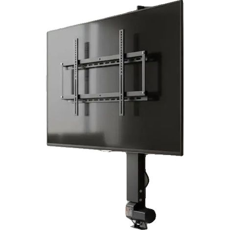 Meuble TV, Hauteur Réglable, Compatibilité Universelle, noir (1/2)
