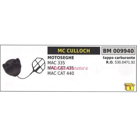 Tappo serbatoio carburante motore MC CULLOCH motosega MAC 335 009940