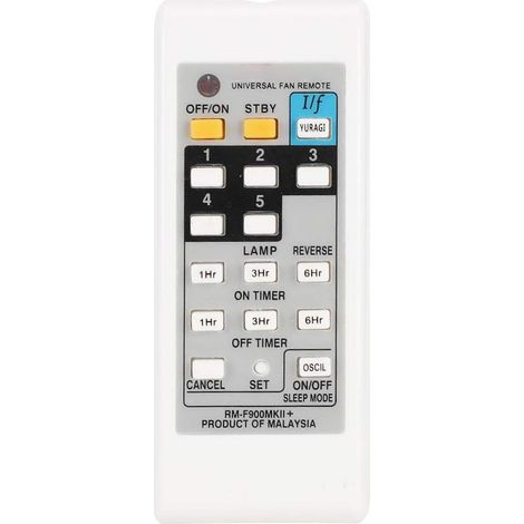 ontrol Remoto de Ventilador eléctrico, ABS Control Remoto de Ventilador eléctrico Universal Blanco para (1/5)