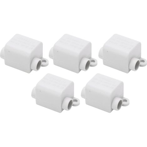 Connecteur de fil à dénuder 5 pièces, 1 entrée 2 sorties, conducteur en laiton, bloc de jonction rapide haute puissance 1000V 100A (1/5)