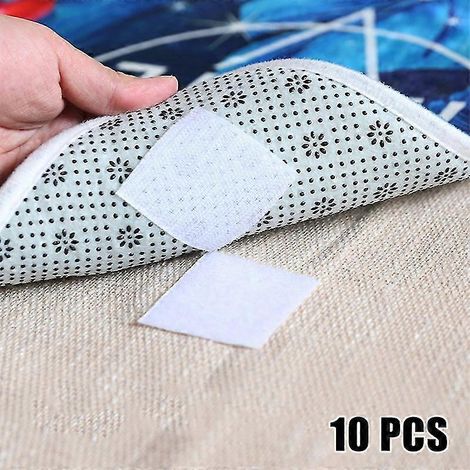 Lot de 10/20/50 attaches auto-adhésives antidérapantes à scratch pour coussins de canapé et meubles (1/5)