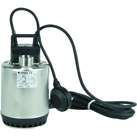 ELETTROPOMPA SOMMERGIBILE DA DRENAGGIO IN ACCIAIO PER ACQUE CHIARE MONOFASE MOD.DOC HP 0,75 KW 0,55 230 V LOWARA S.R.L.