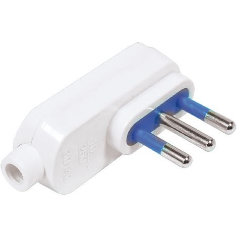 SPINA VOLANTE PIATTA art.CE12B - 2P + T 10A (scatola appendibile)